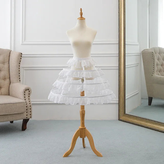 Victorian Dress Pannier Hoop Skirt Bustle Cage Skirt Girls Lolita Fish Bone Cosplay Dress Skirt Petticoat