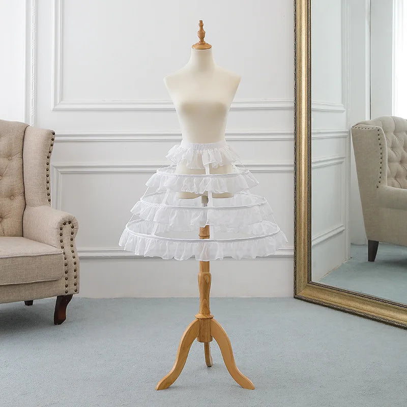 Victorian Dress Pannier Hoop Skirt Bustle Cage Skirt Girls Lolita Fish Bone Cosplay Dress Skirt Petticoat